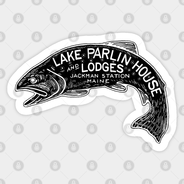 Lake Parlin House_BLK Sticker by BUNNY ROBBER GRPC